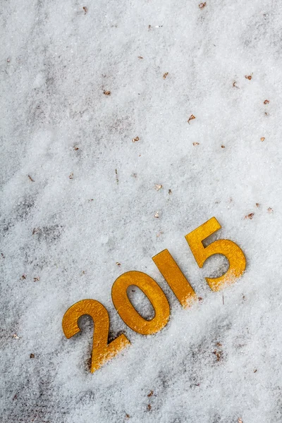 2015 jaar Gouden cijfers — Stockfoto