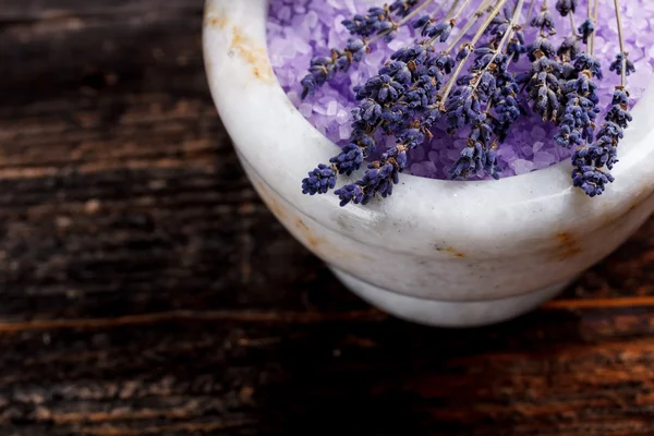 Lavender salt — Stock Photo, Image