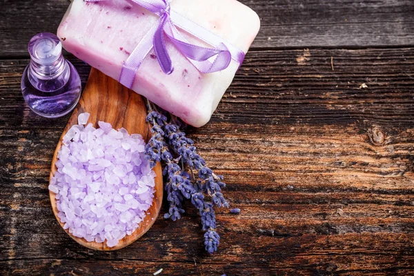 Sabão de lavanda — Fotografia de Stock