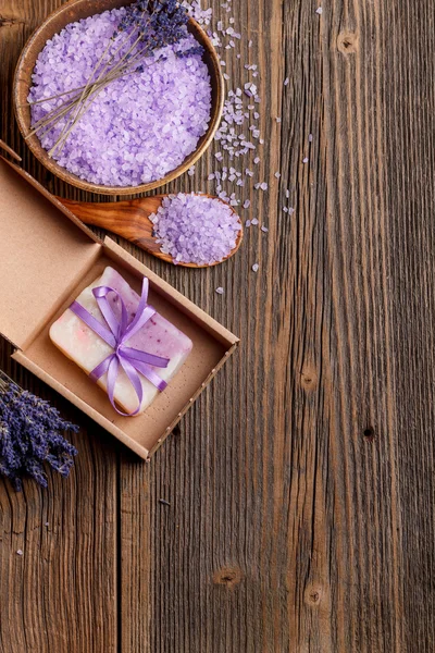 Lavender salt — Stock Photo, Image