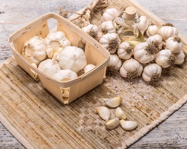 Garlic bulbs Stock Photo