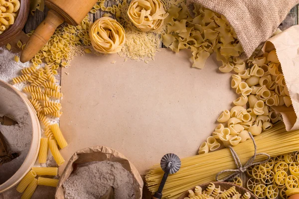 Pasta frame — Stock Photo, Image