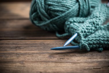 Knitting wool clipart
