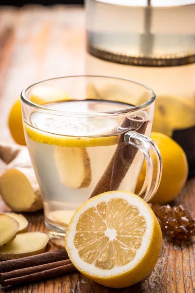 Healthy ginger tea — Stock Photo, Image