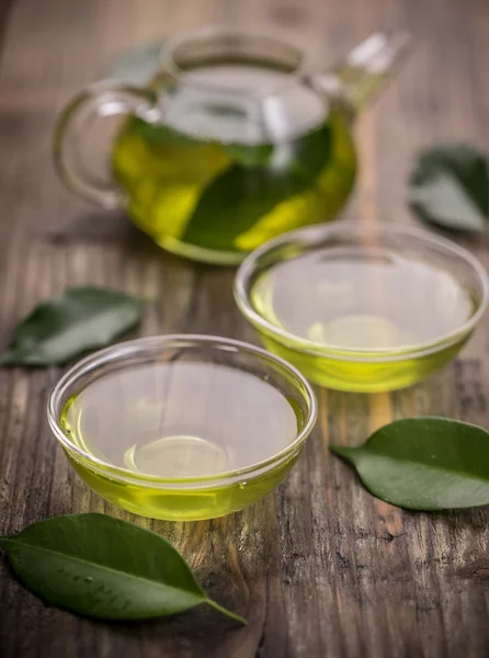 Taza con té verde — Foto de Stock