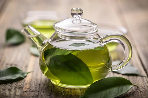 Glass teapot — Stock Photo, Image