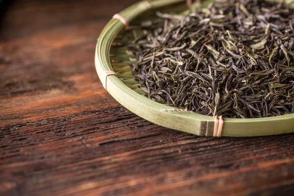 Зеленый листовой чай — стоковое фото