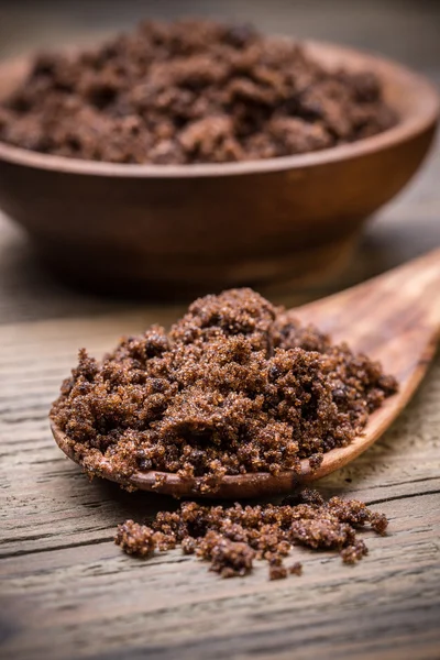 Muscovado kahverengi şeker — Stok fotoğraf