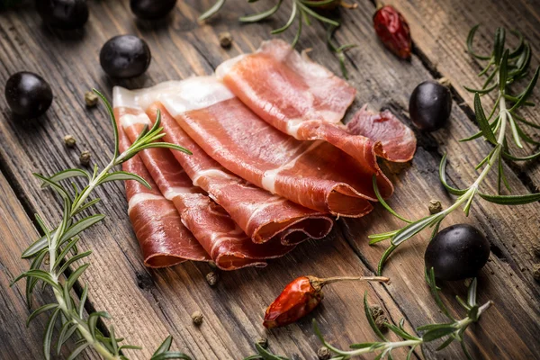 Sliced bacon — Stock Photo, Image