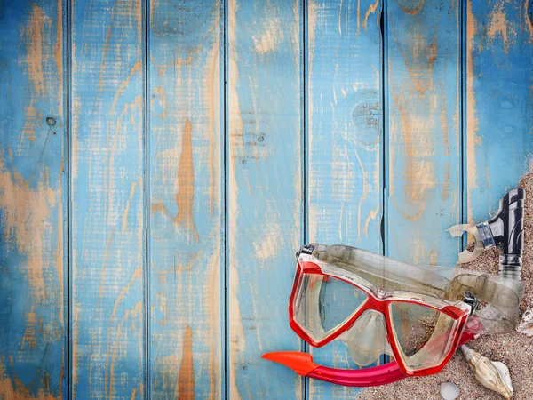 Masque de plongée avec tuba — Photo