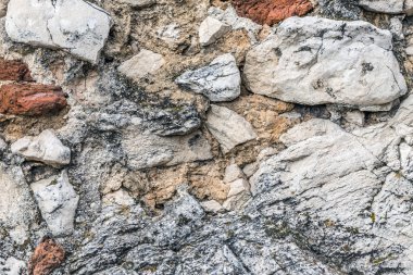 Tuğla ve taş duvar detay