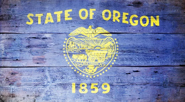 Прапор штату Орегон — стокове фото