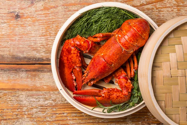 Steamed lobster — Stock Photo, Image