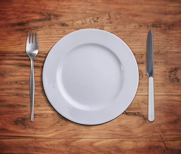 Empty white plate — Stock Photo, Image