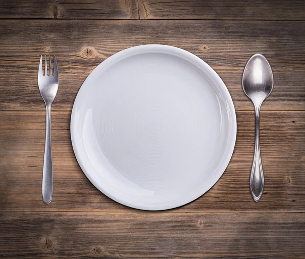 White plate — Stock Photo, Image