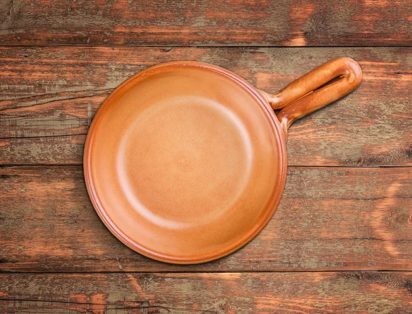 Brown handled bowl — Stock Photo, Image