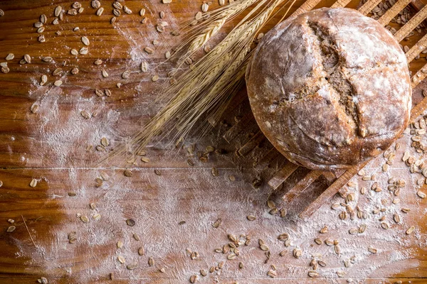 Κάτοψη του παραδοσιακού ψωμιού. — Φωτογραφία Αρχείου