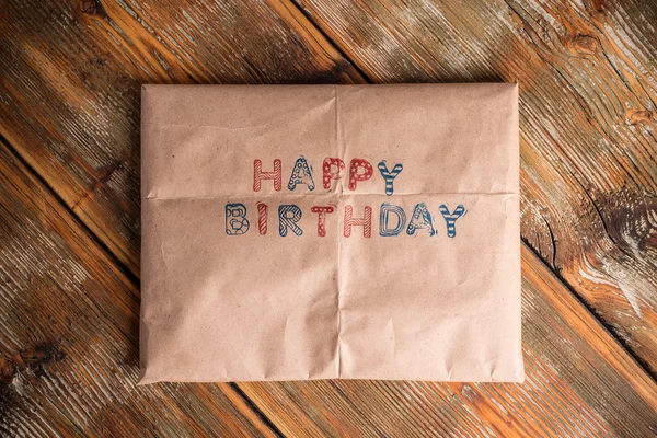 Happy Birthday written — Stock Photo, Image