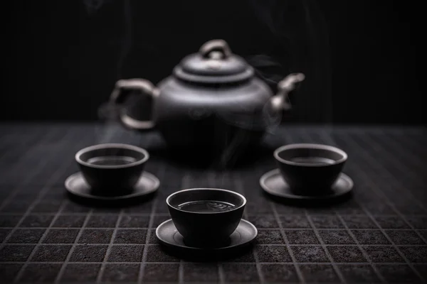 Fechar o conjunto de chá — Fotografia de Stock