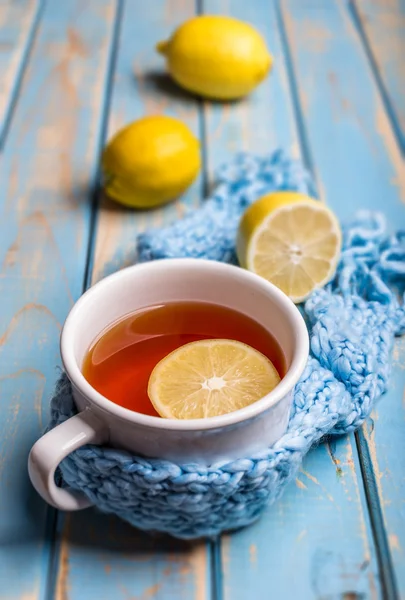 Xícara branca de chá quente Imagem De Stock