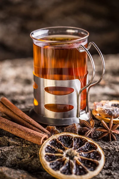 Tazza di tè nero — Foto Stock