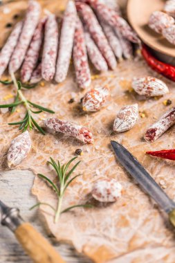 Salam kompozisyon rustik kağıt üzerinde