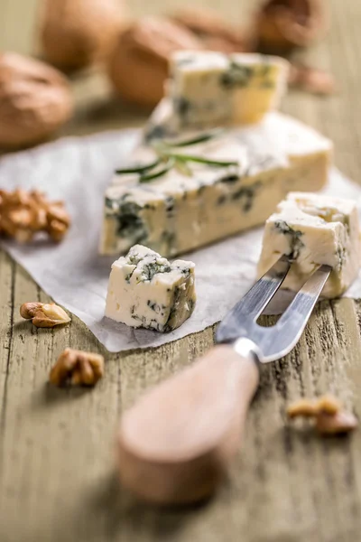 Tranches de fromage bleu danois — Photo