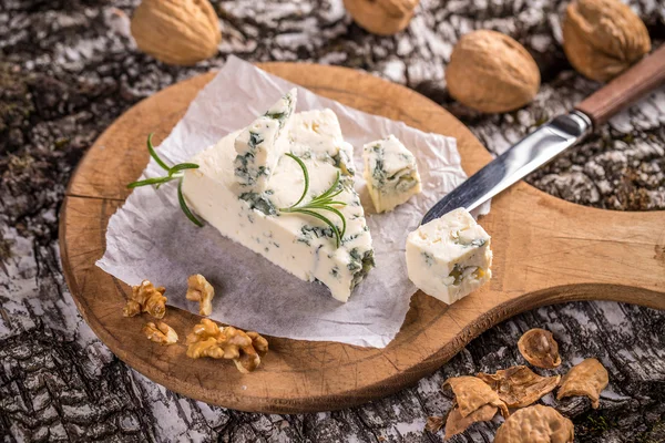 Gorgonzola ost skiva — Stockfoto