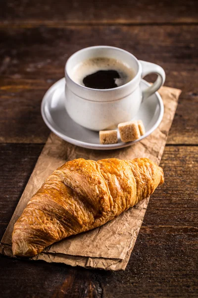 Café et croissants Photos De Stock Libres De Droits