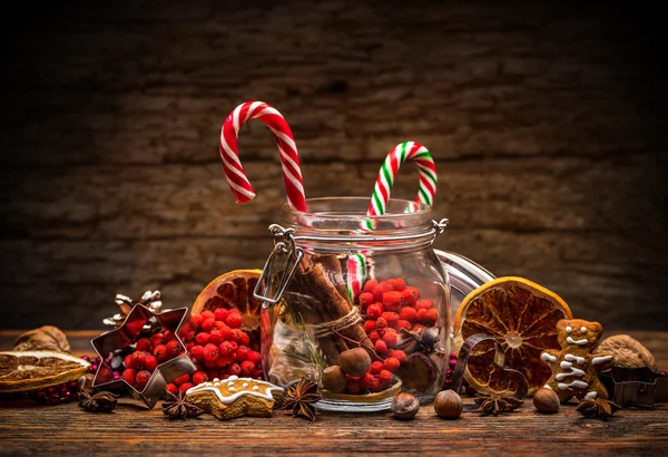 Sweet striped candy canes — Stock Photo, Image