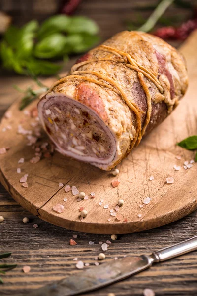 Stuffed pork roll — Stock Photo, Image