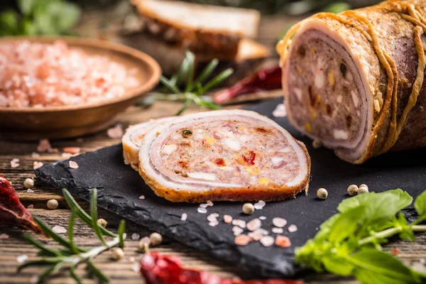 Carne de cerdo rellena — Foto de Stock