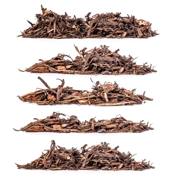 Heap schors mulch — Stockfoto