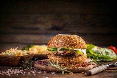 Susam çörek Burger