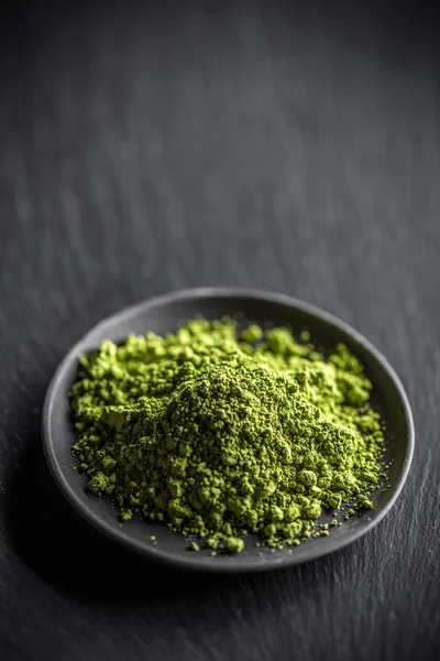 Chá verde em pó — Fotografia de Stock