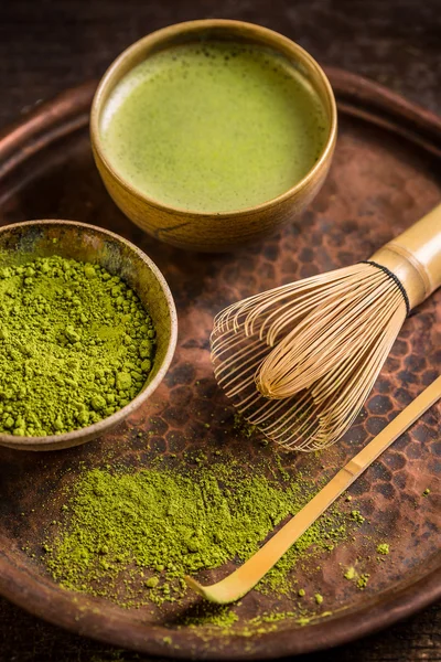 Tè Matcha, tè verde — Foto Stock