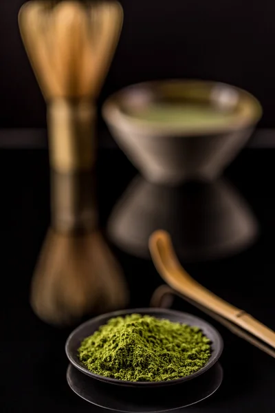 Powder green tea — Stock Photo, Image