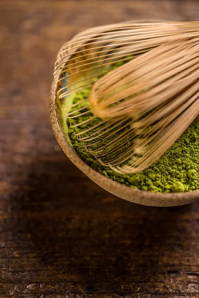 Powder green tea — Stock Photo, Image