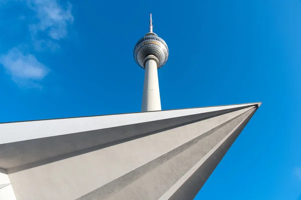 Detal z wieży telewizyjnej w Berlinie — Zdjęcie stockowe