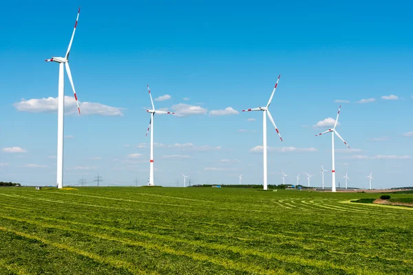 Windwheels in the fields — Stock Photo, Image