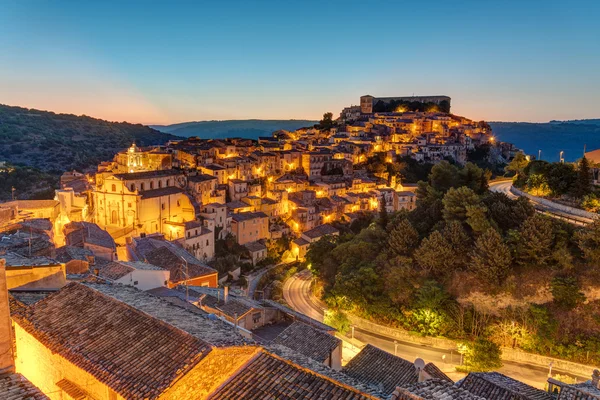 Ragusa Ibla en Sicilia al atardecer — Foto de Stock