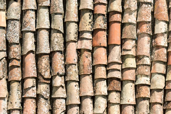 Old roof tiles seen in Sicily