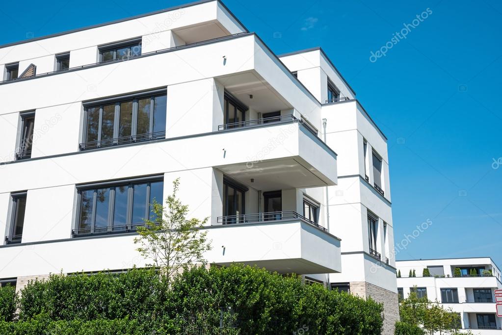 New white apartment house in Berlin