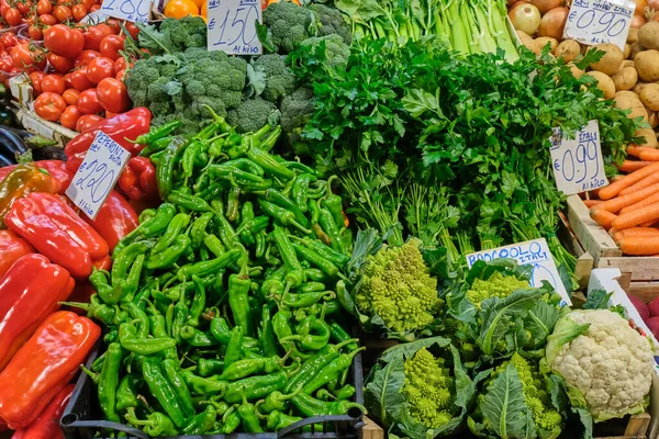 Чили Брокколи Другие Овощи Продажи Рынке — стоковое фото