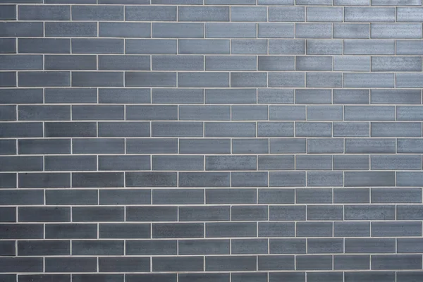 Background Wall Made Gray Clinker Bricks — Stock Photo, Image