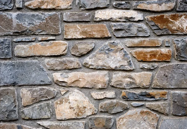 Achtergrond Van Een Onregelmatige Natuurstenen Muur — Stockfoto