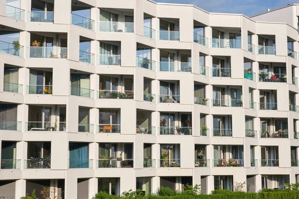 Nuevo Edificio Apartamentos Multifamiliares Visto Centro Berlín Alemania —  Fotos de Stock