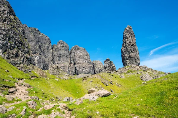 Torens van rots op het eiland skye — Stockfoto