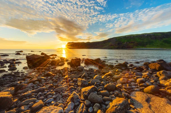 Belo pôr do sol na Escócia — Fotografia de Stock