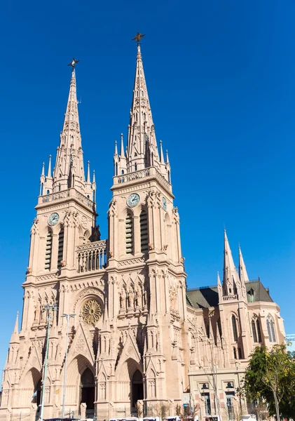 The famous cathedral of Lujan — Stock Photo, Image